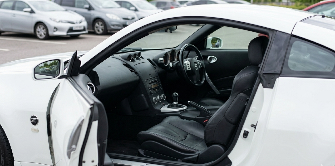 日産フェアレディZ Z33 内装 運転席 コックピット 3連メーター状態